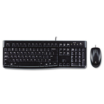 Logitech® Mk120 Wired Keyboard + Mouse Combo, Usb 2.0, Black freeshipping - TVN Wholesale